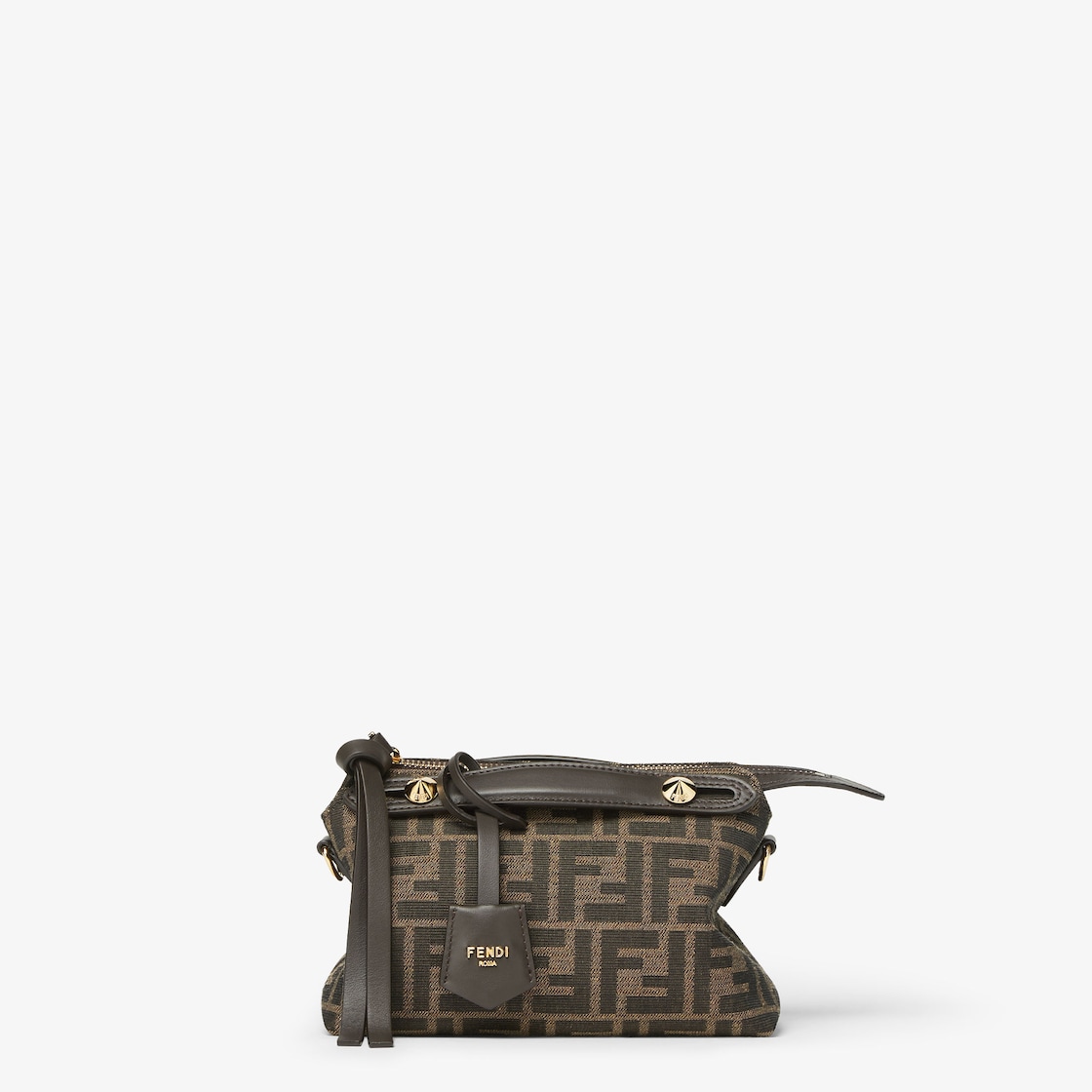 FENDI By The Way Soft Mini Brown FF jacquard fabric mini bag - Image 6
